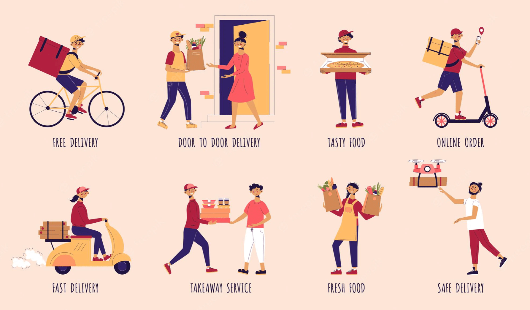 Food delivery for restaurants