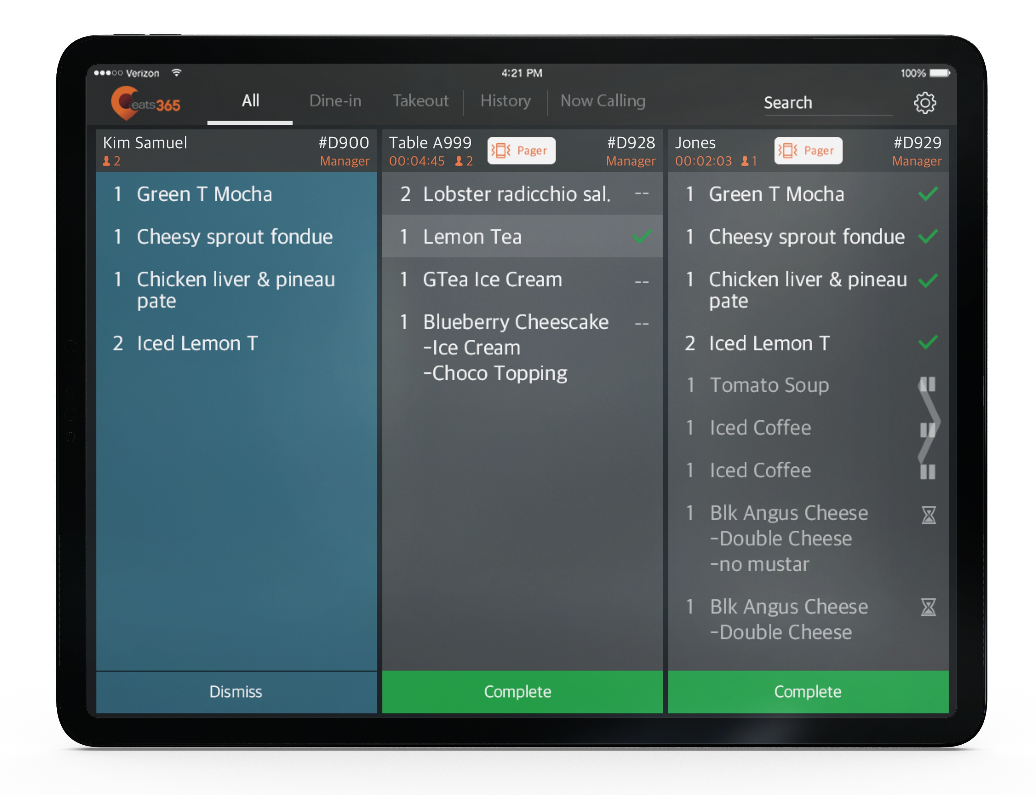 eats365 expedite display