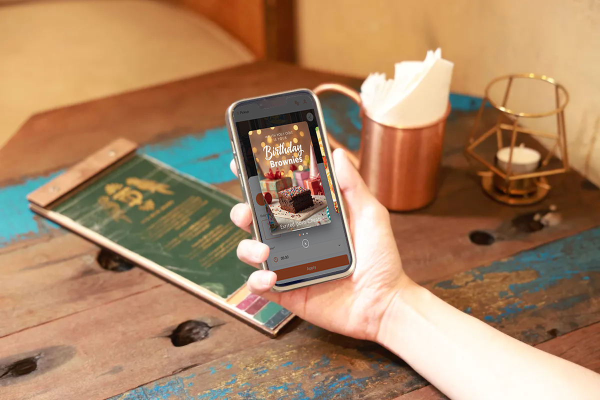 Pop up window on Eats365 qr ordering system